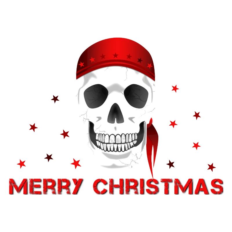 Crâne de joyeux Noël
