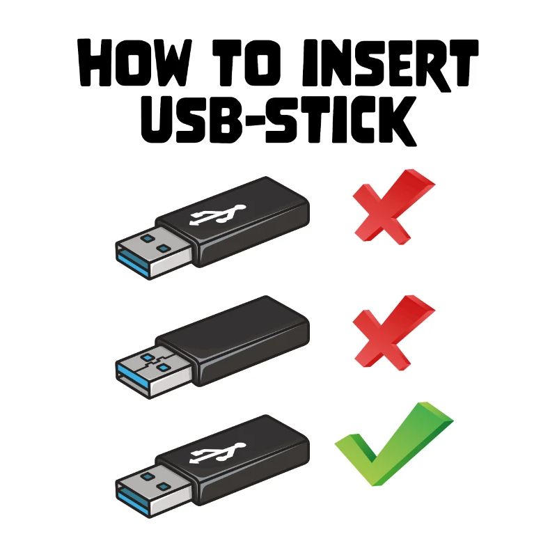 How To Insert USB Stick Funny Programmer Meme