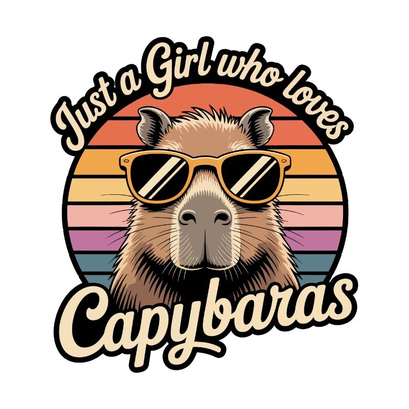 Nur ein Mädchen, das Capybaras liebt