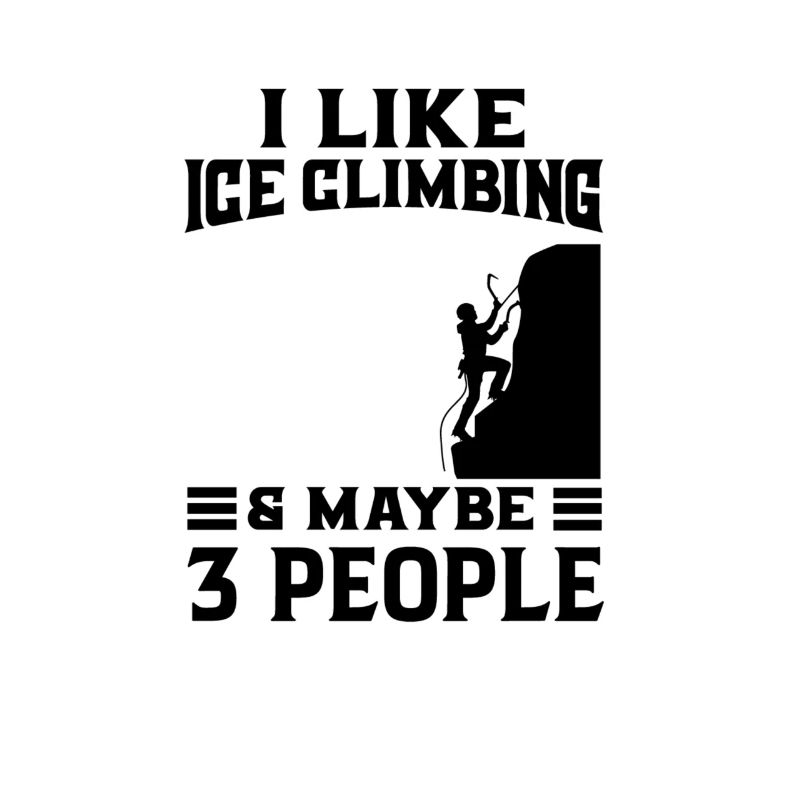 Eiskletterer Eisklettern Sportler Eis Klettern