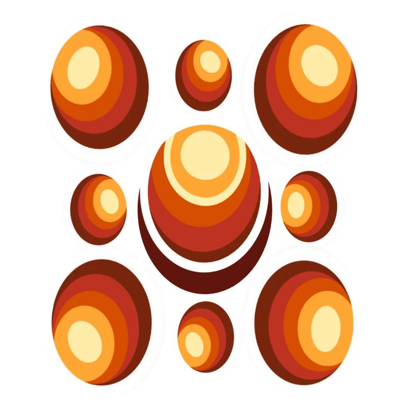 70s Wallpaper Pattern Retro Circle Pattern