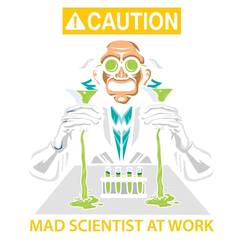 Mad scientist at work