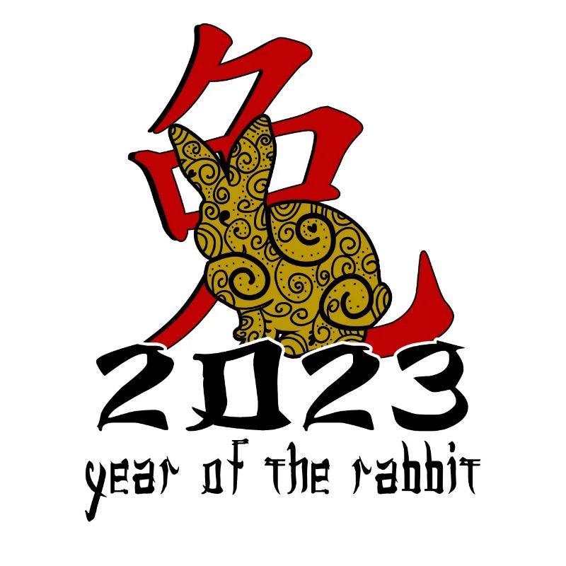 Chinese Rabbit Character New Year