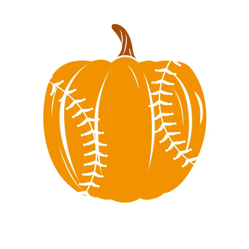 Halloween Baseball Pumpkin