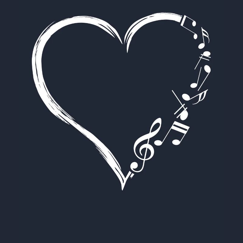 Music Frequency Cute Heart Notes NotesKey