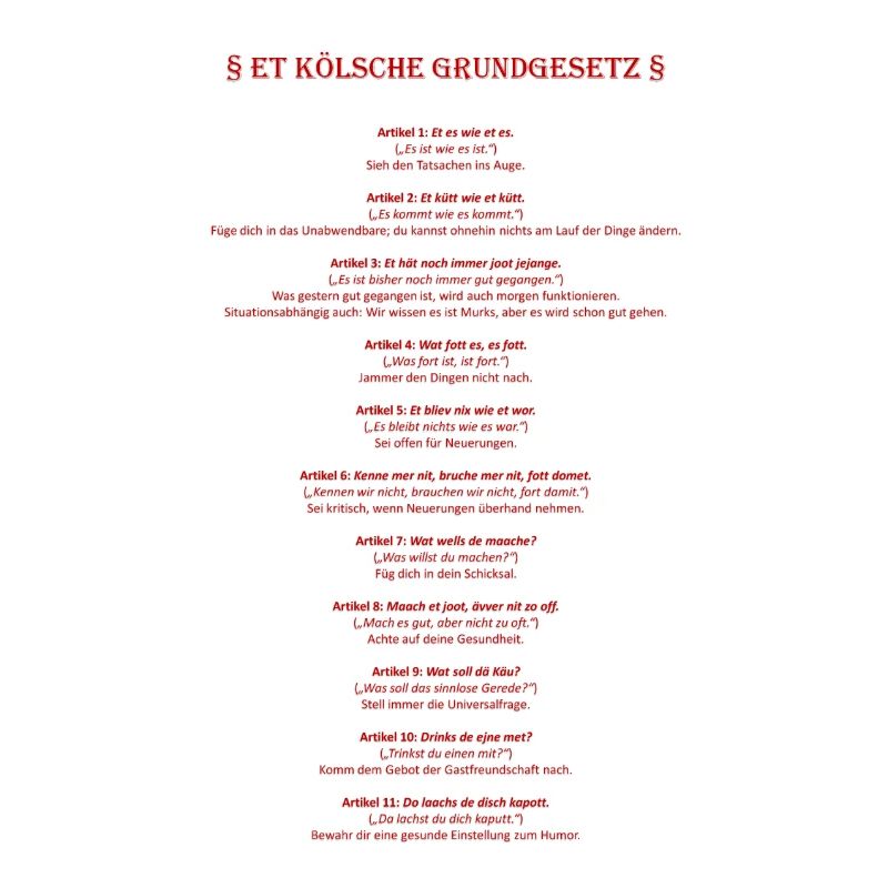 Et Kölsche Basic Law - Et Kölsche Basic Law