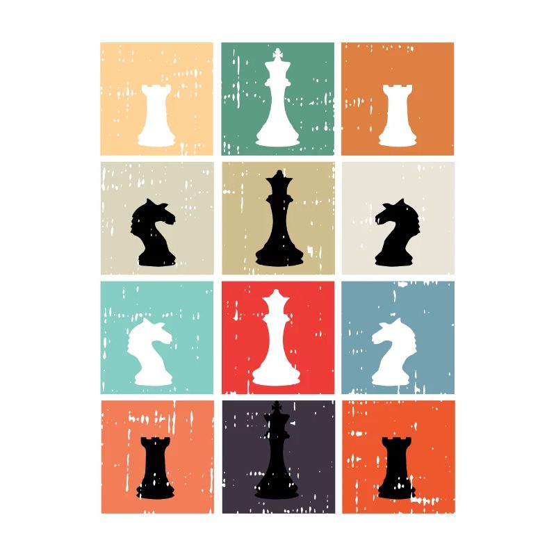 Chess chess board king queen knight gift