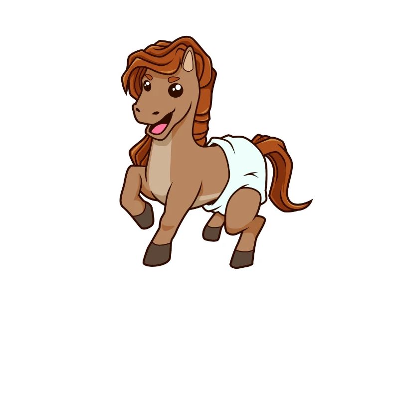 Kawaii Bébé Cheval