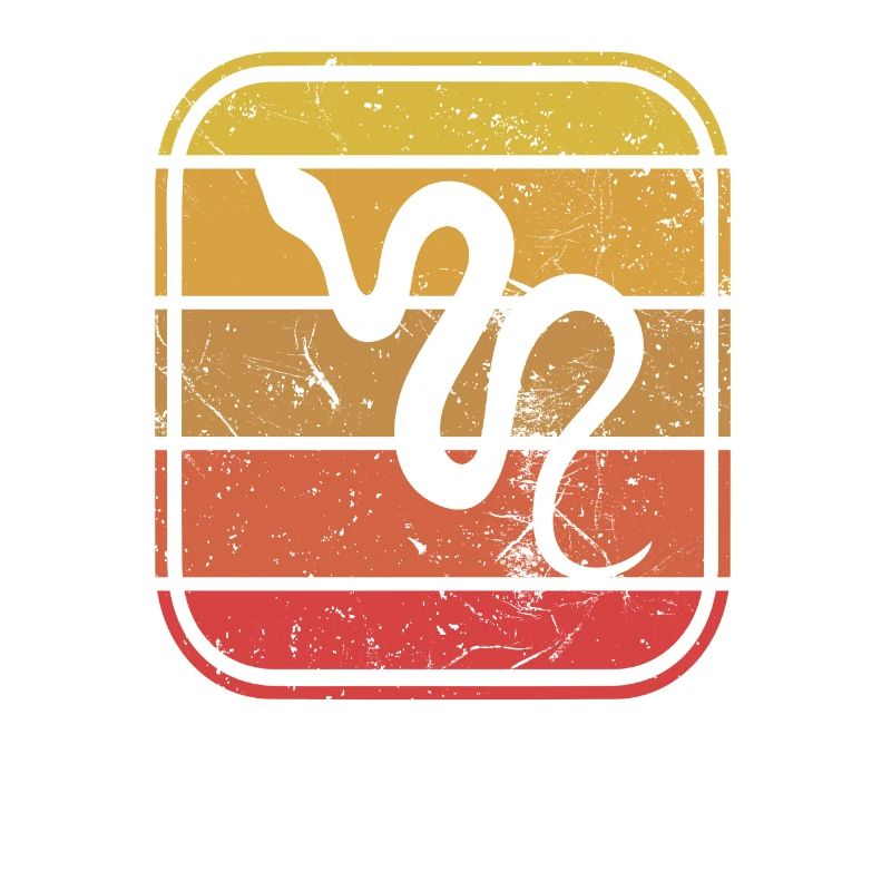 Snake Retro Reptile Python Idée cadeau