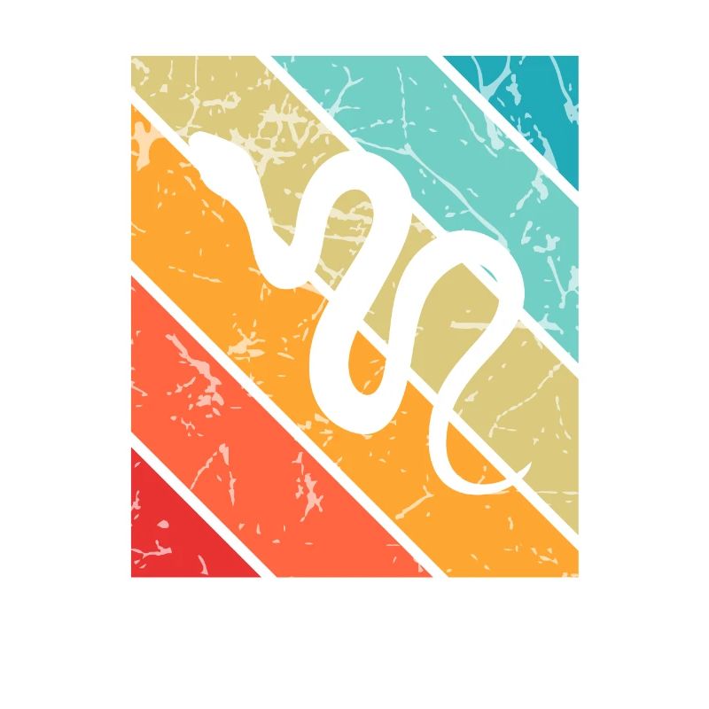 Snake Retro Reptile Python Idée cadeau