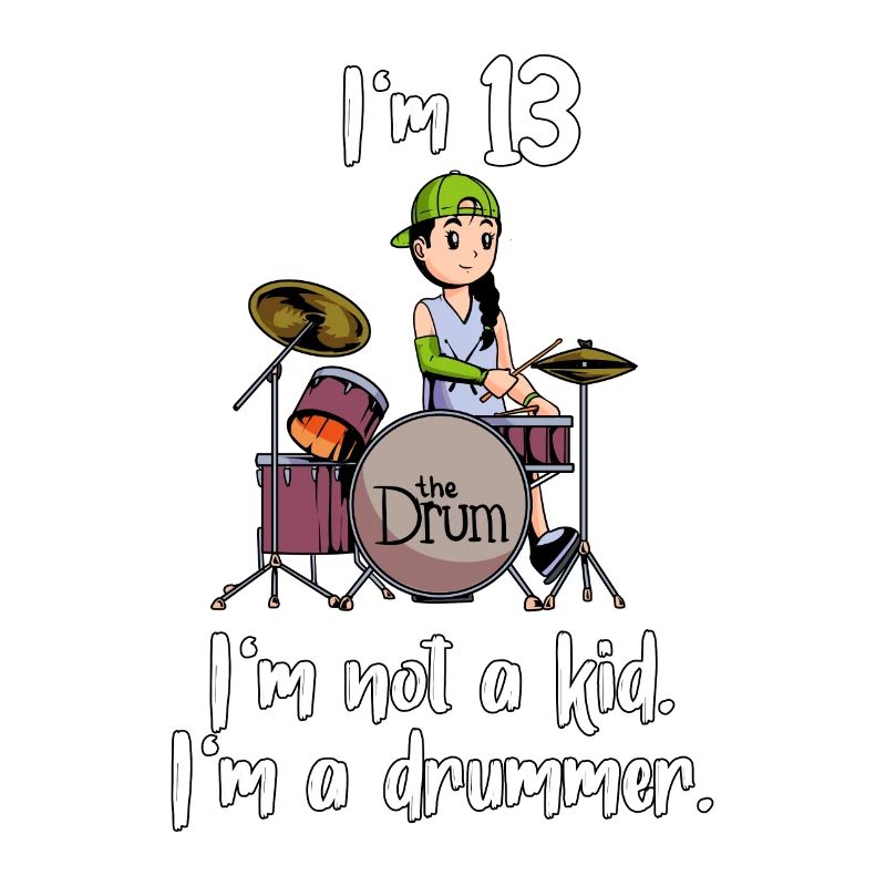 Ich bin 13 - Mädchen Schlagzeuger