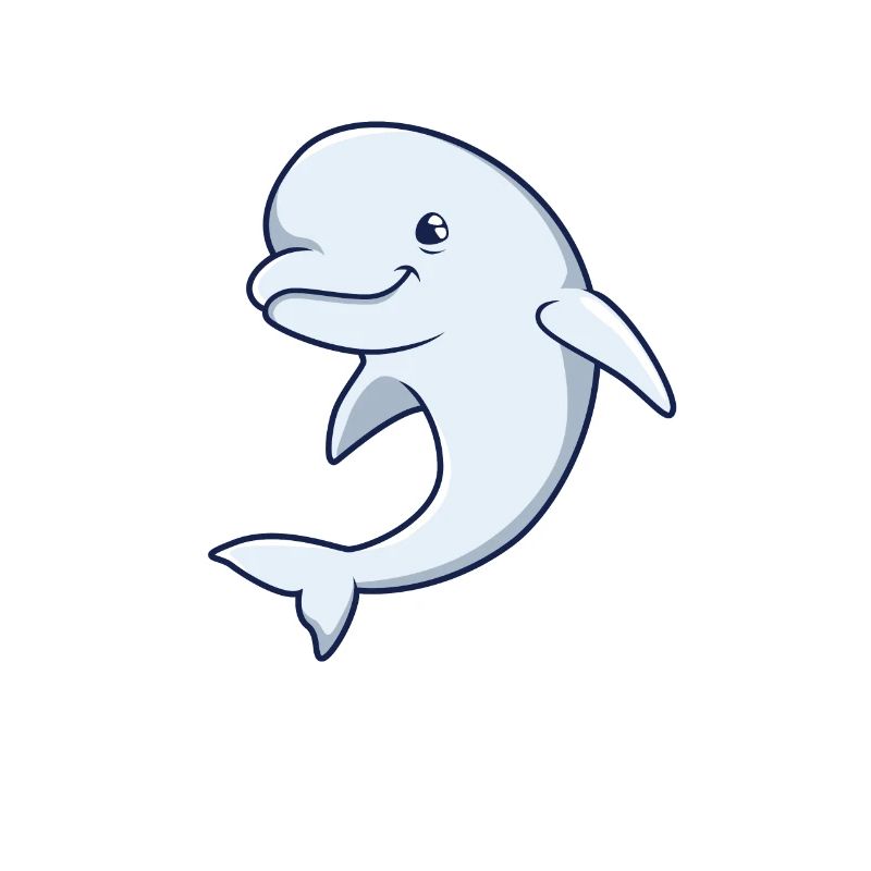 Kawaii Whale - Béluga