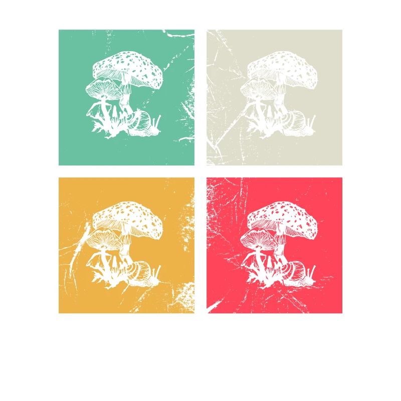 Mushroom Mushrooms Boletus Toadstool Retro Gift