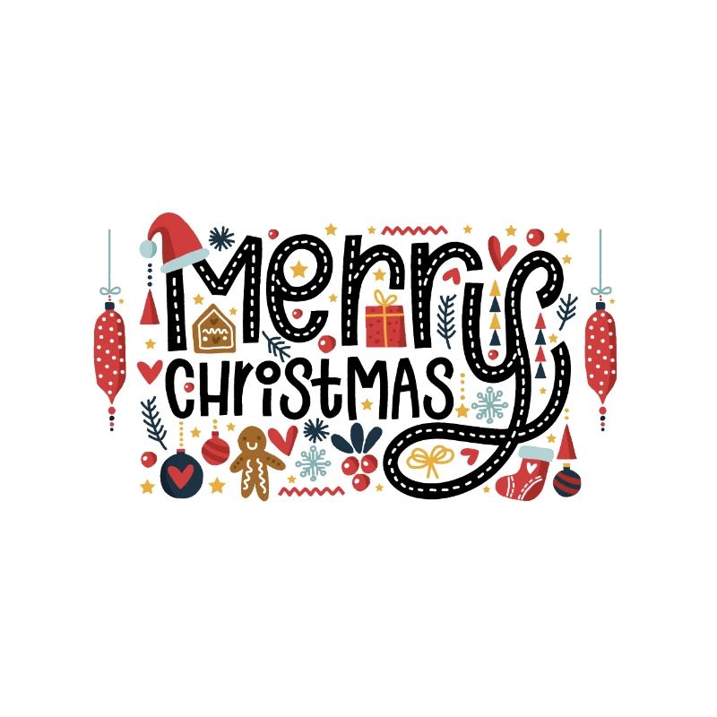 Cadeau de conception de Noël joyeux Noël