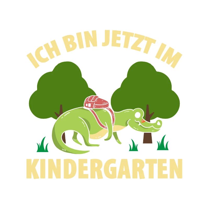 Ich Bin Jetzt Im Kindergarten Krokodil Geschenk