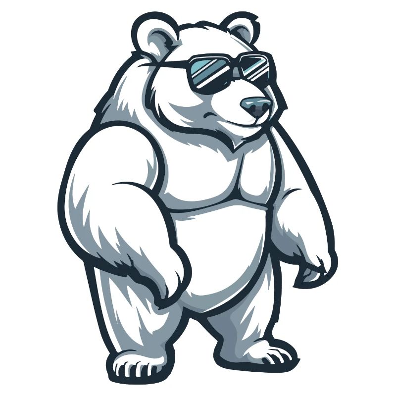 Polar Bear Comic Cool