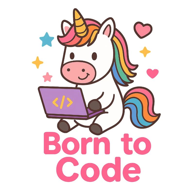 programmierendes Einhorn