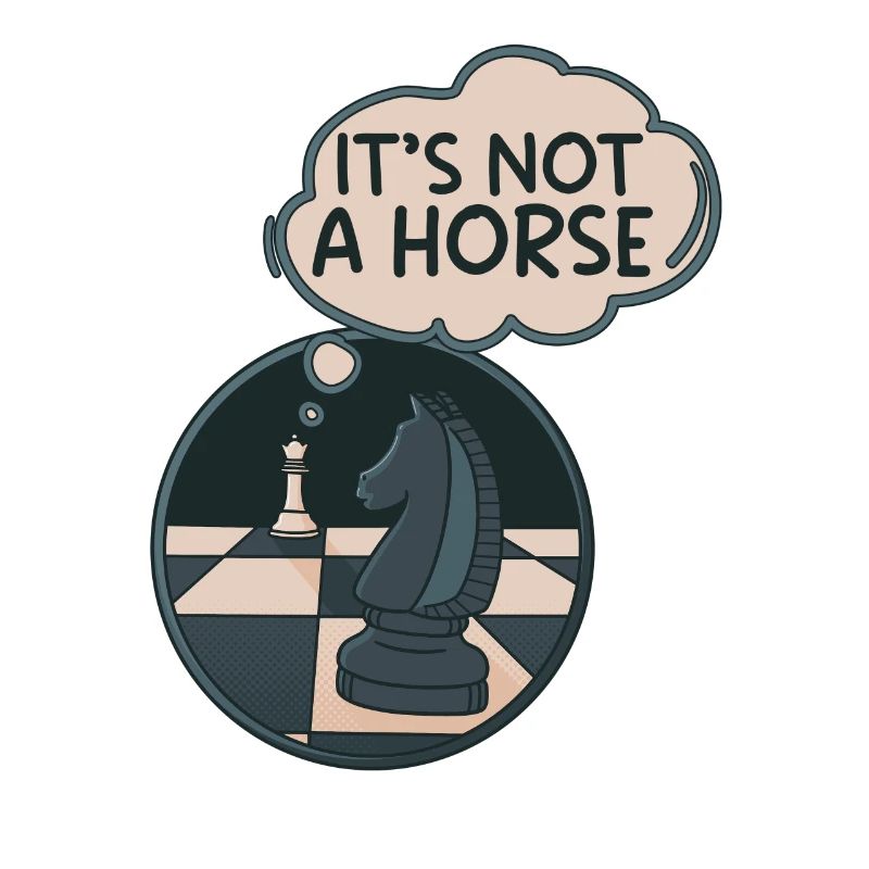 Ce n’est pas un cheval que le chevalier échiquète se déplace
