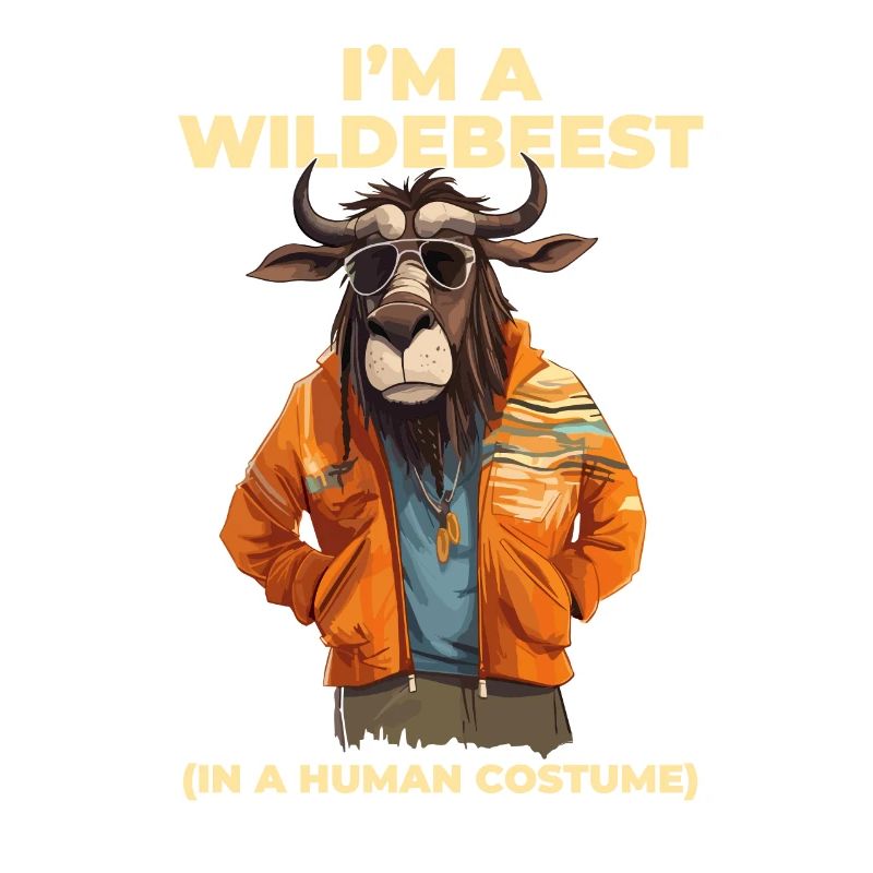 Ich Bin Ein Gnu Witziges Halloween Kostüm Gnu