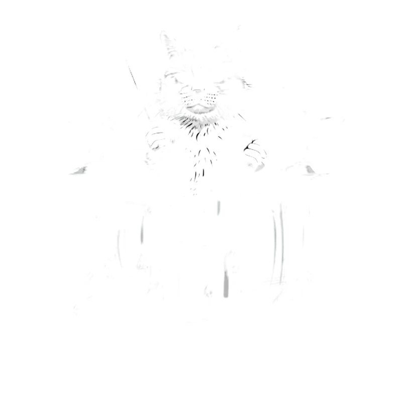 Illustration de batteur de chat : Cool Cat On