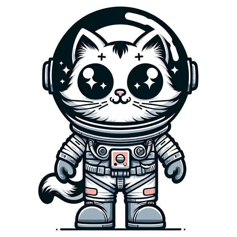 Chat Astronaute Mignon