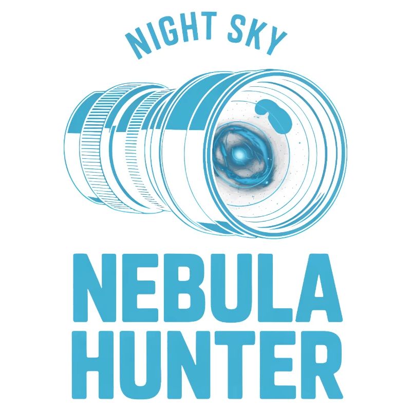 Nebula Hunter Night Sky Teleskop-Tee