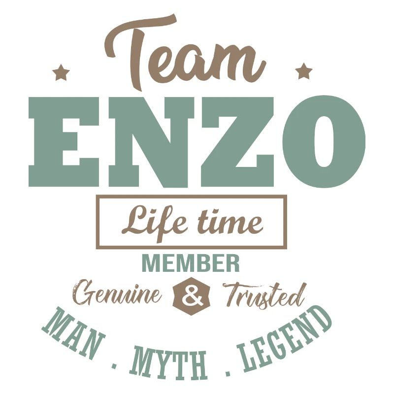 First name ENZO TEAM personalized gift Enzo