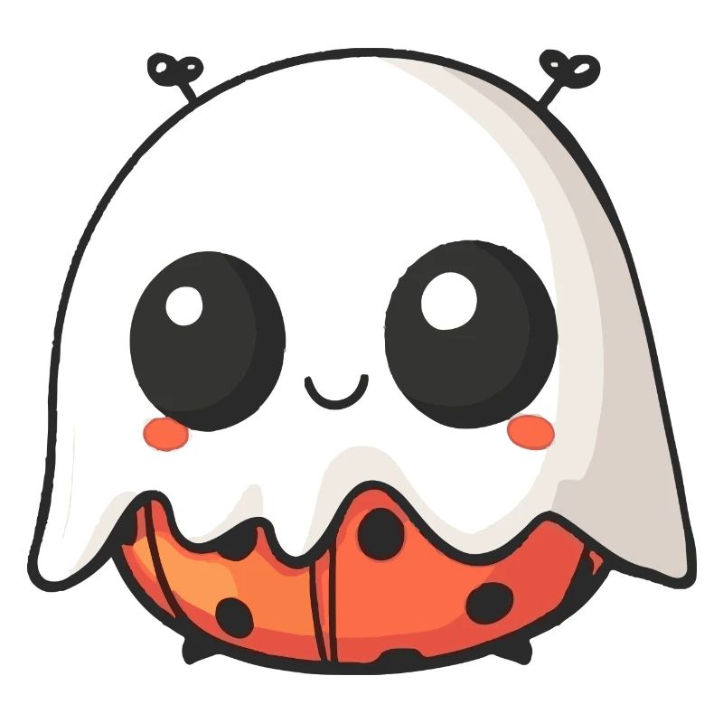 Marienkäfer Halloween Comic Geist