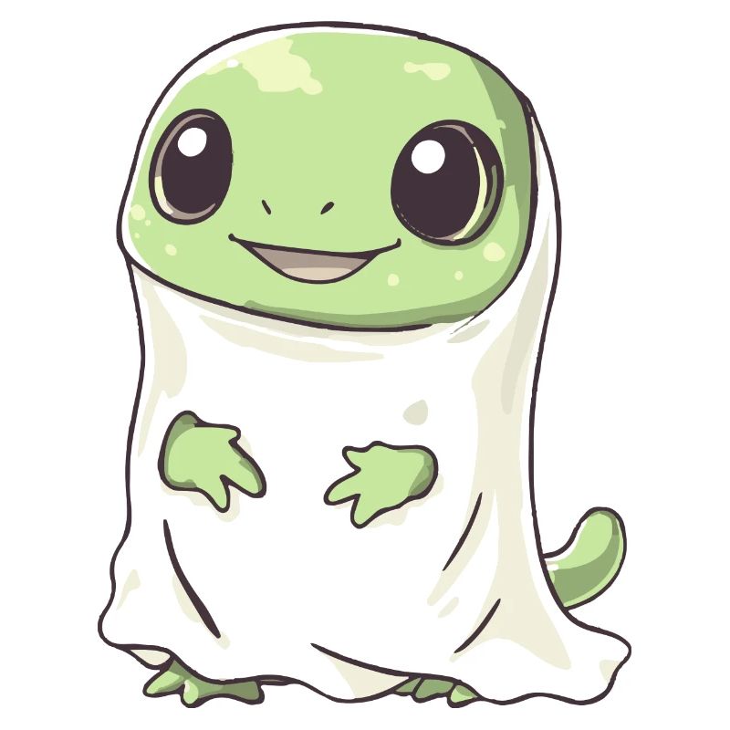 Echse Halloween Comic Geist