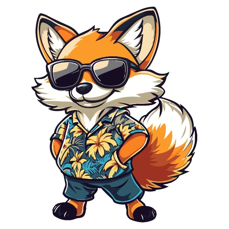 Fox Comic Funny Summer