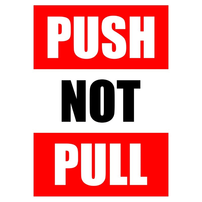 Push not pull