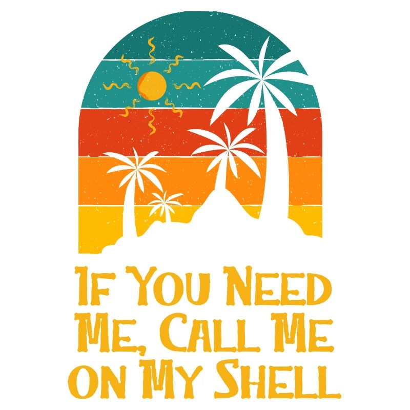 Call Me on My Shell Buddy Beach Friends Ocean