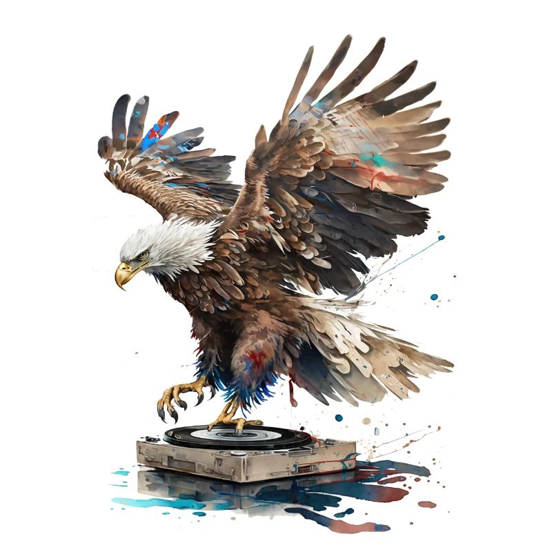 DJ scratching Eagle