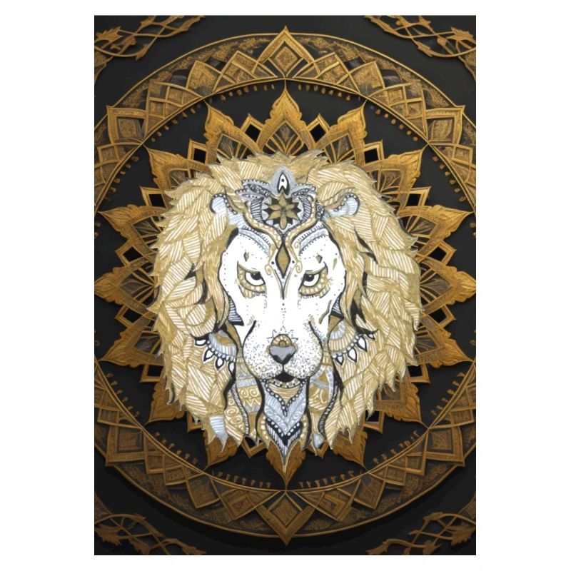 Mandala Leon art