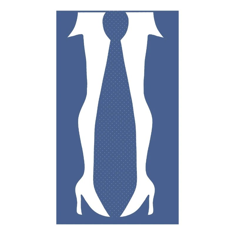 Beine mit hohen Absätzen oder einer Krawatte in dieser lustigen Optik