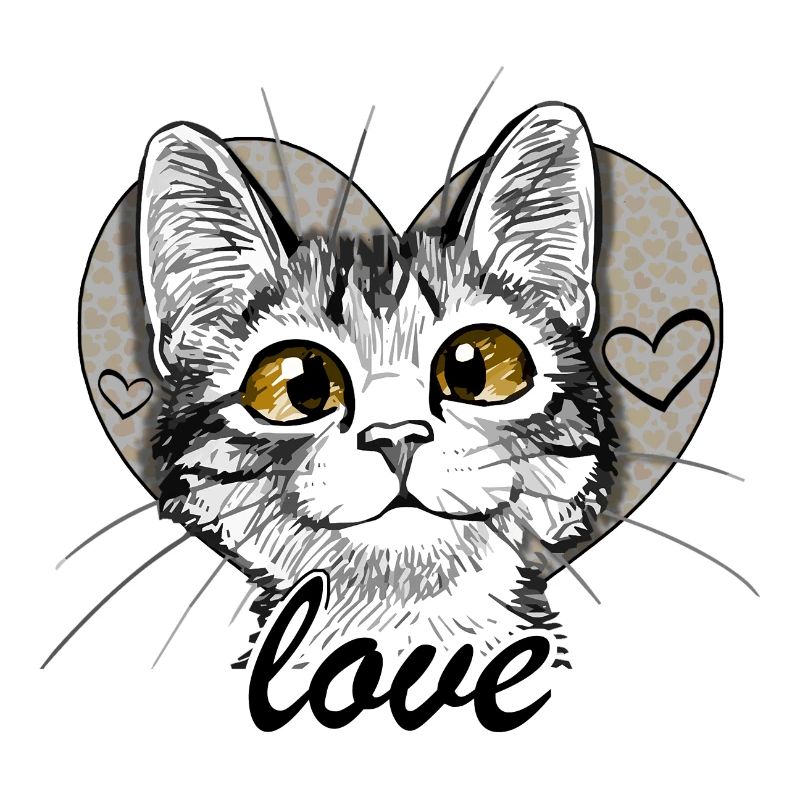 chat coeur