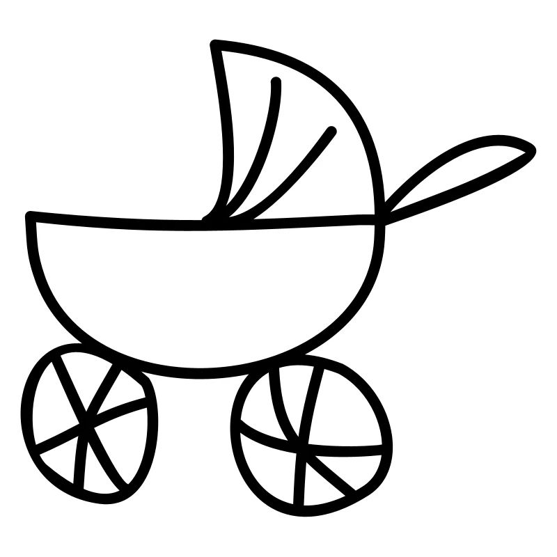 Kinderzeichnungen: Kinderwagen