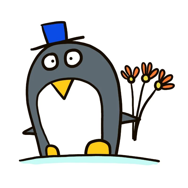 Pingouin comme palefrenier