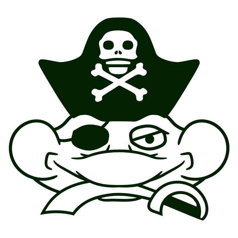 Frog Captain Cap Toad Funny Comic Cartoon