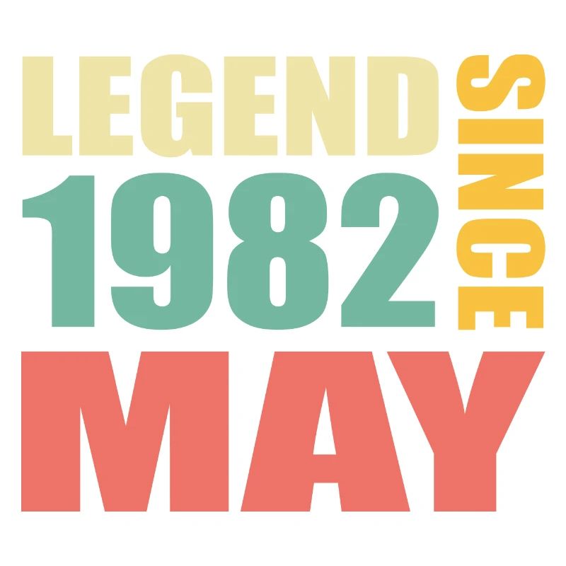 41st Birthday May Vintage 1982 Gift Idea