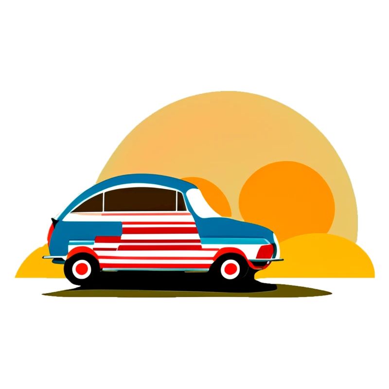 au coucher du soleil