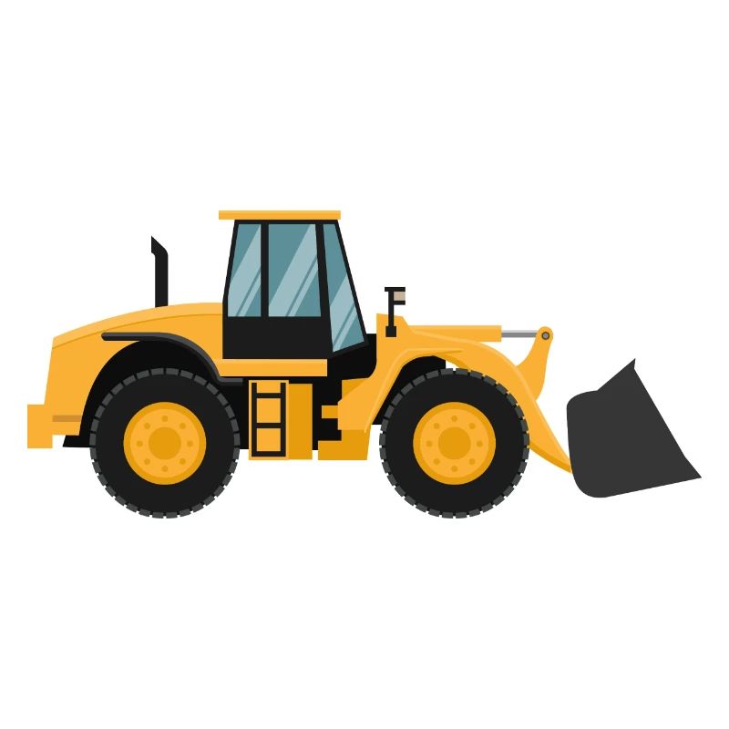 Loading Machine Silhouette Gift Wheel Loader Driver