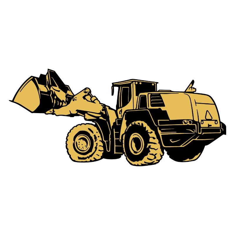 Loading machine Silhouette wheel loader quarry