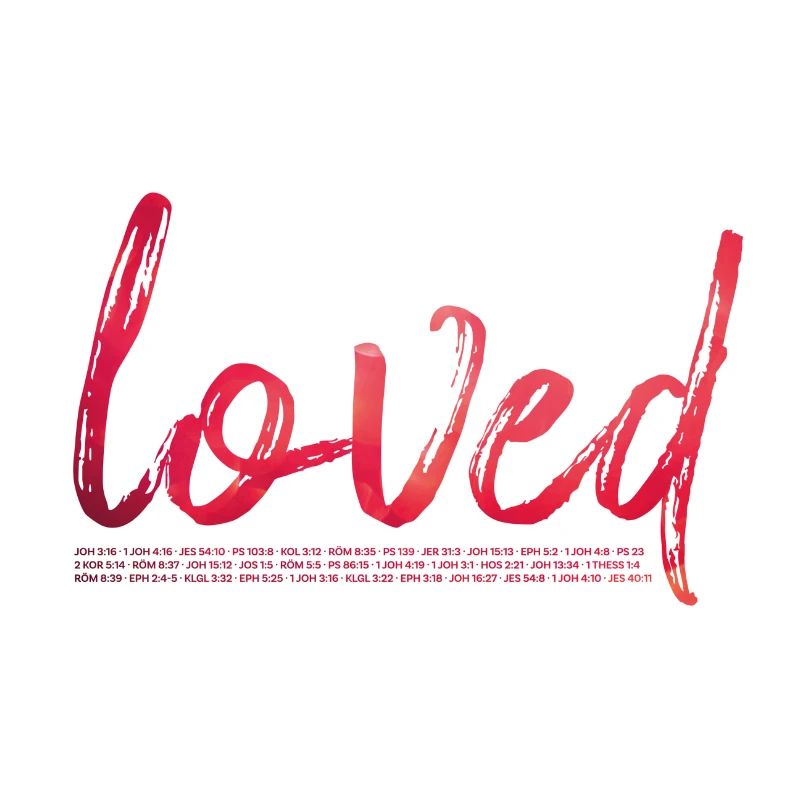 loved - script (red)