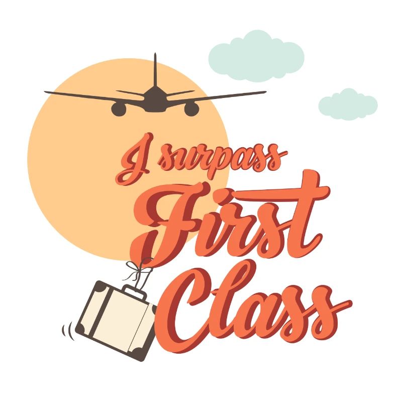Ich übertreffe first class