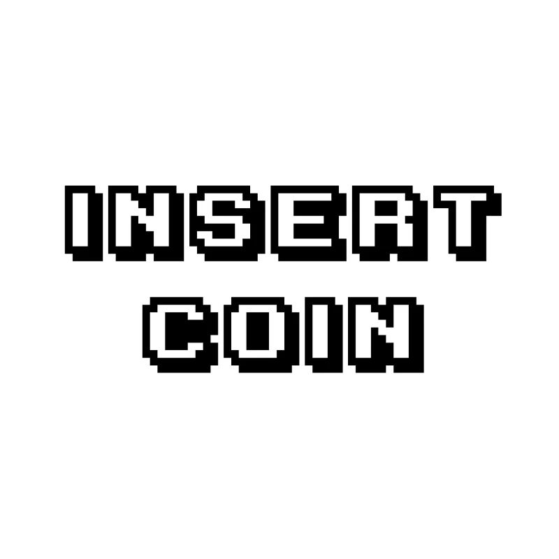 Arcade Insert Coin schwarz