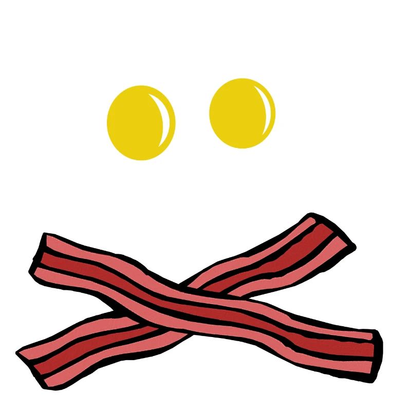 Œufs et du Bacon crâne