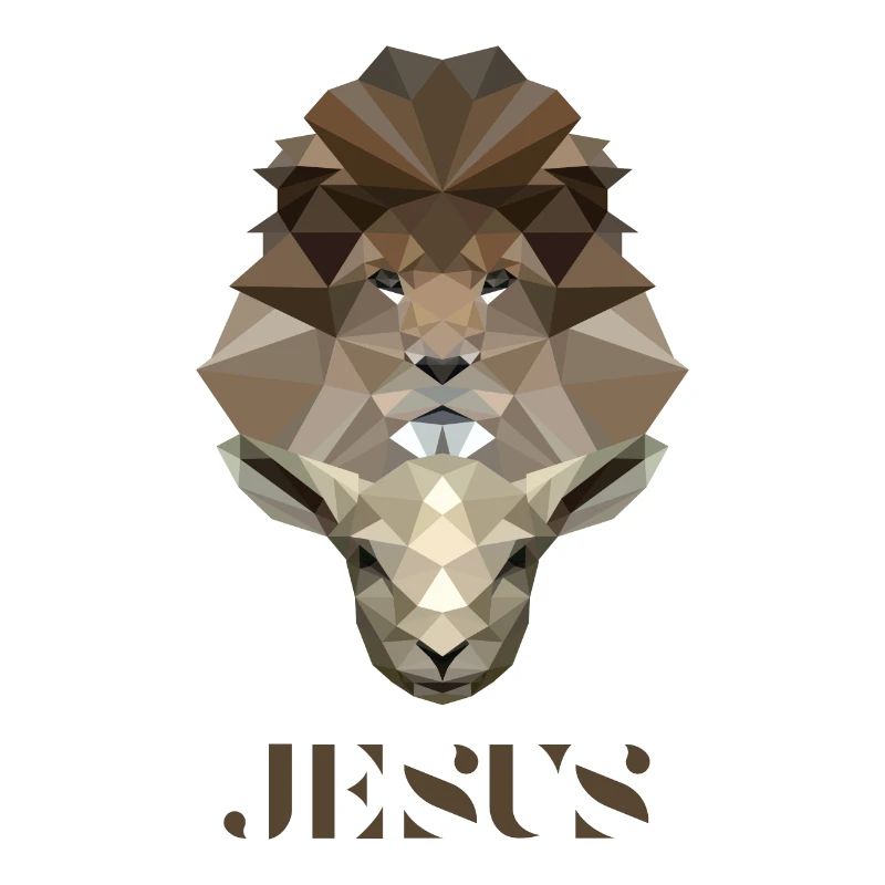 Der Löwe & Das Lamm - Jesus - Poly Design