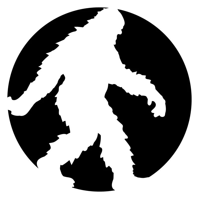 circle round logo going running sideways bigfoo