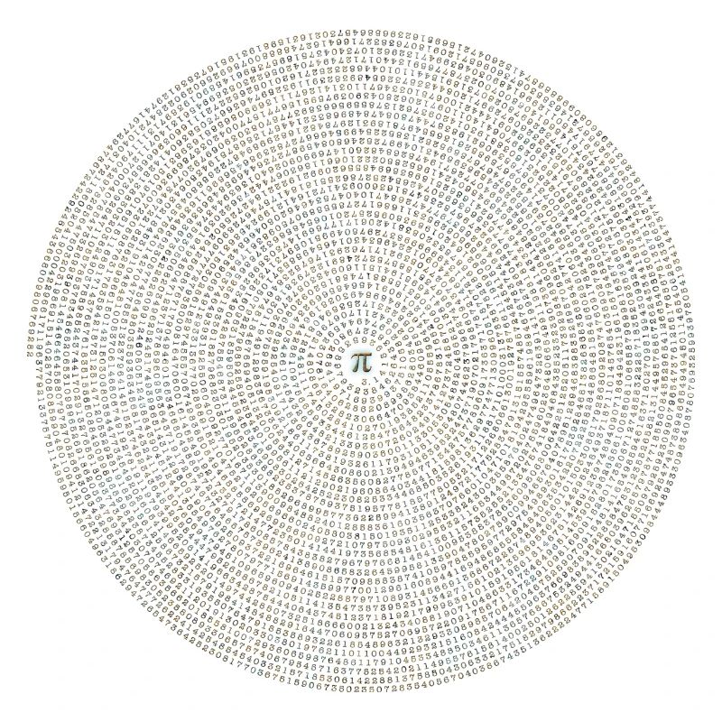 Pi mathematics gift math spiral circle irrational